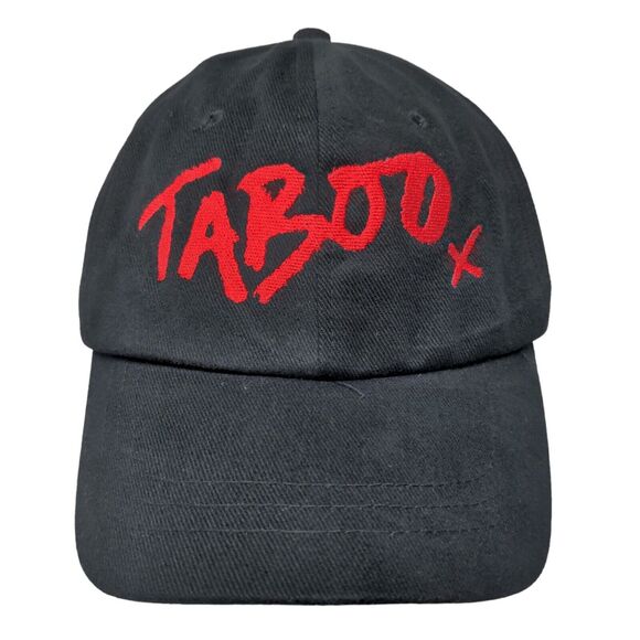 Headshot Men's Slideback Hat Black Adjustable Embroidered Logo Taboo X - Picture 1 of 7